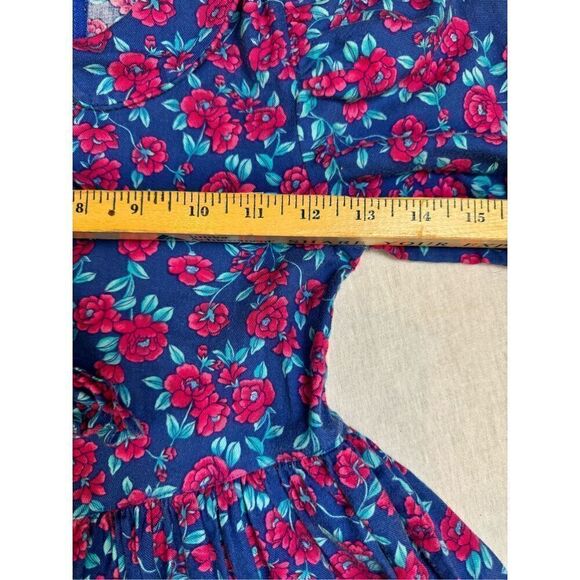 Vintage Kate Greenaway Girl’s Smocked Floral Dress Sz 5x - Picture 8 of 10